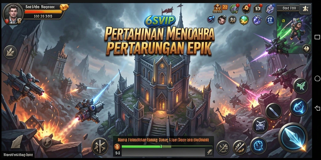 Tangkapan layar menunjukkan aksi mendebarkan dalam game Tower Defense.