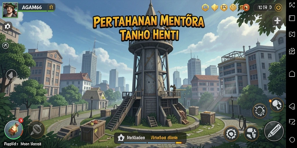 Gameplay AGAM66 yang menegangkan dalam Tower Defense.