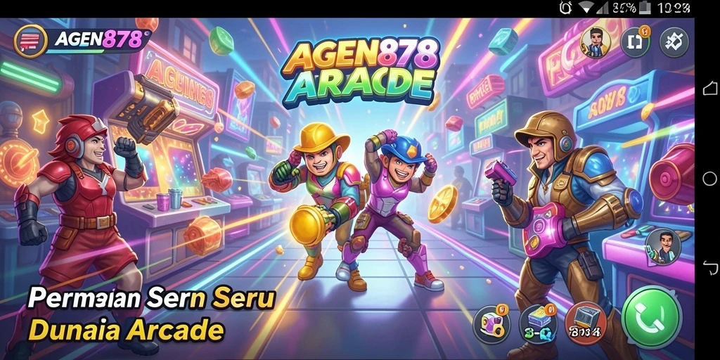 Tampilan gameplay seru AGEN878 dengan karakter unik dan level menantang.