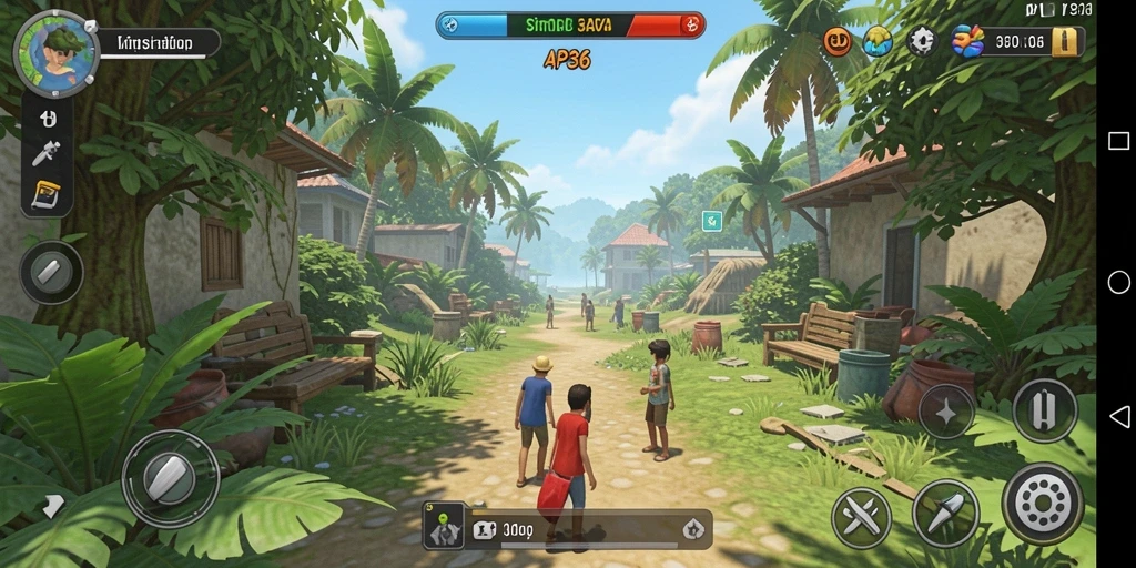 Tangkapan layar gameplay API36 menampilkan karakter dalam lingkungan yang menarik.
