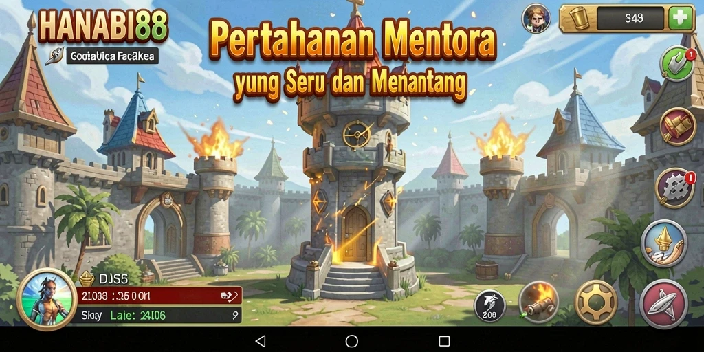Gameplay seru dan strategis di HANABI88 tower defense.