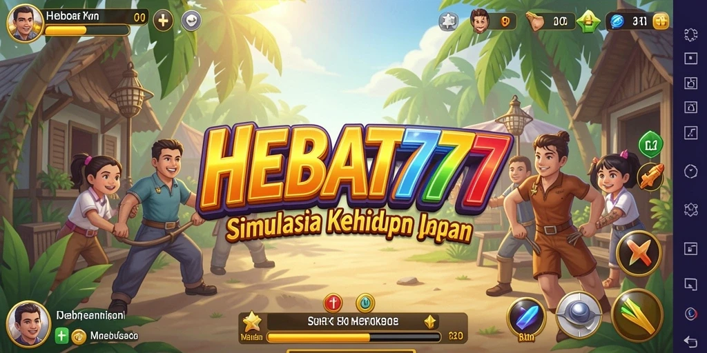 Screenshot menunjukkan gameplay seru dari HEBAT777 yang penuh interaksi.