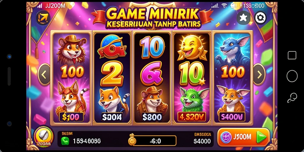 Tampilan menarik dari gameplay Slot J200M yang mendebarkan.