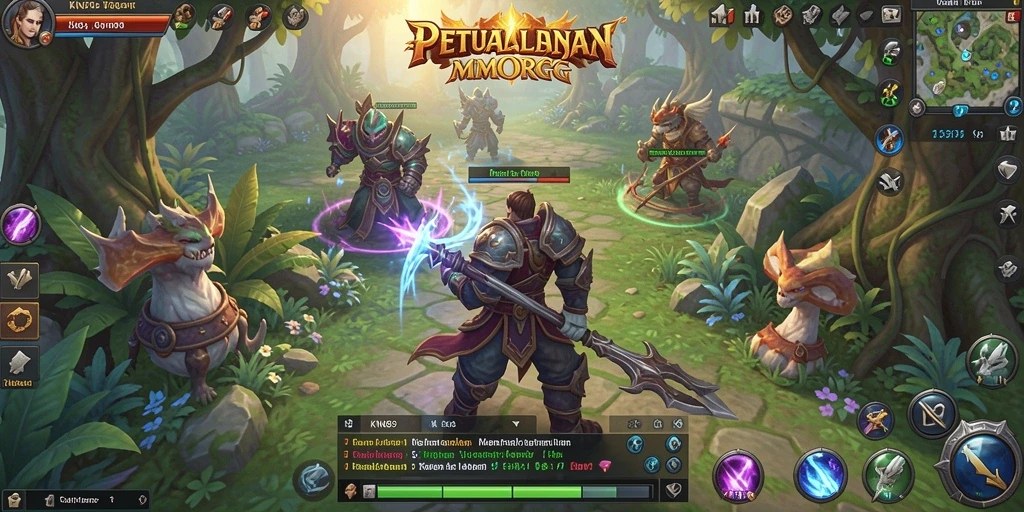 Tampilan gameplay dinamis dalam KNO89 dengan pertempuran strategis dan grafis menarik.