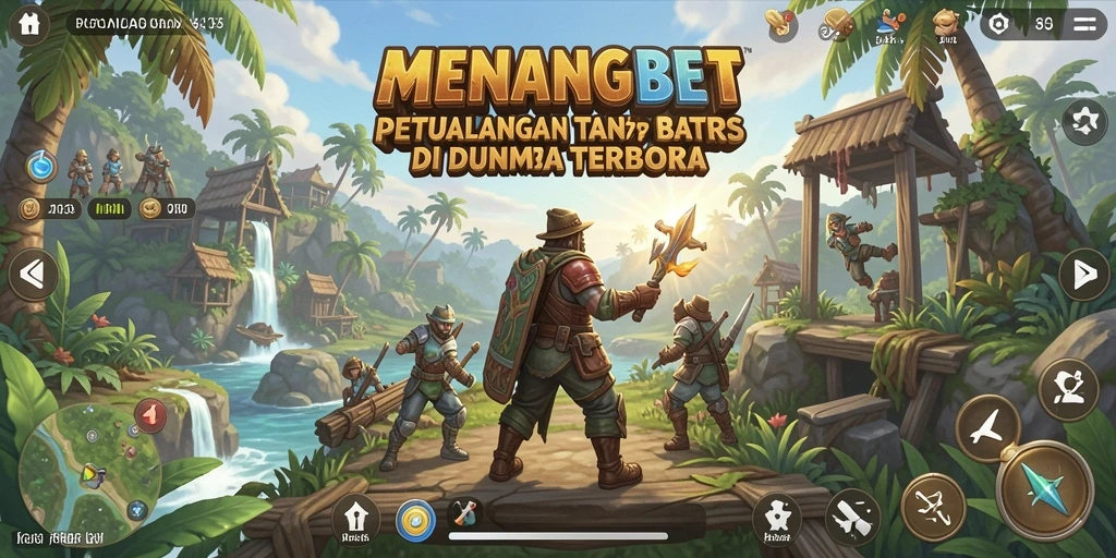 Tangkapan layar dari gameplay <strong>MENANGBET</strong> yang menampilkan dunia terbuka yang kaya.