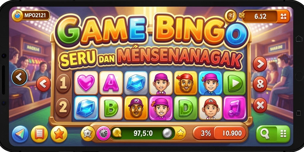Screenshot MPO2121 menampilkan gameplay Bingo yang menarik.