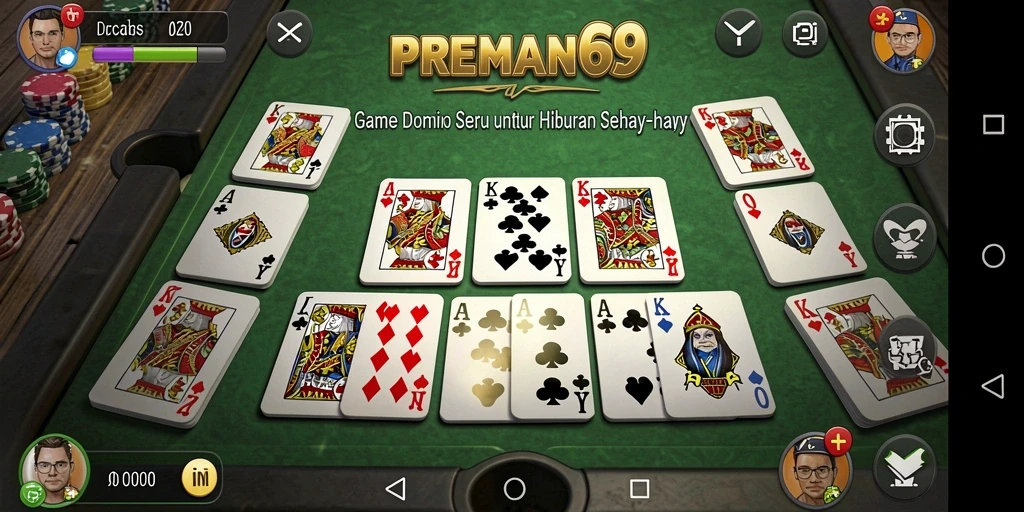 Tampilan gameplay seru di PREMAN69 dengan aksi Domino.