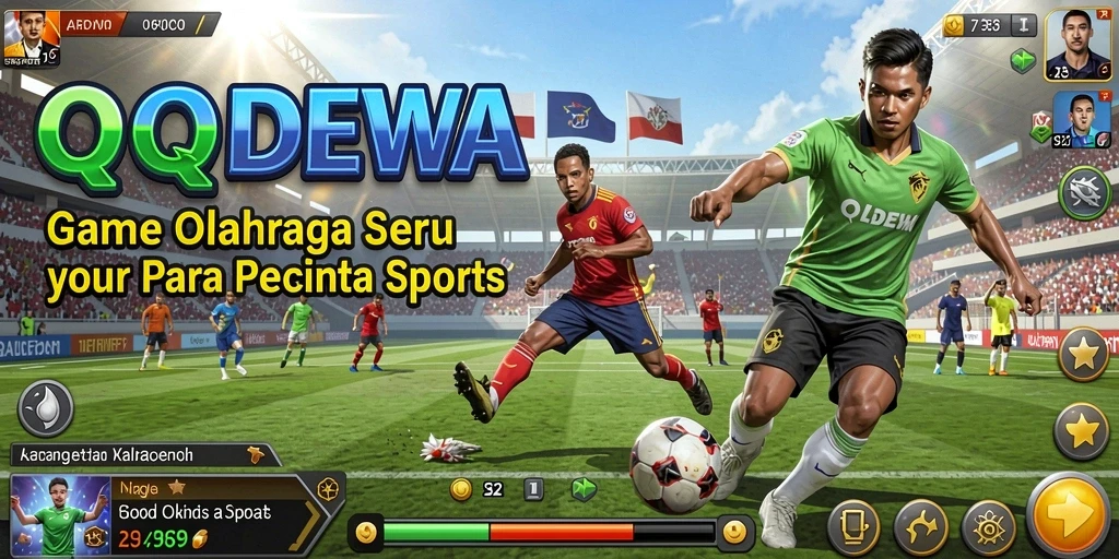 Tampilan gameplay QQDEWA yang menarik dan penuh aksi olahraga.