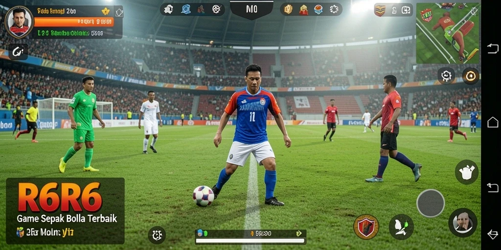 Tampilan gameplay menarik dari R6R6 dengan aksi seru di lapangan.