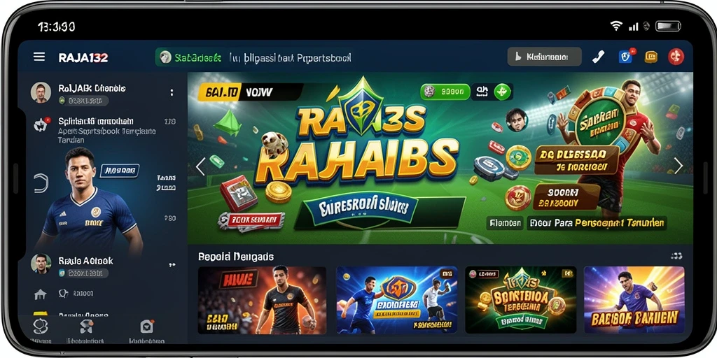 Tampilan menarik dari gameplay aplikasi Sportsbook RAJA132.
