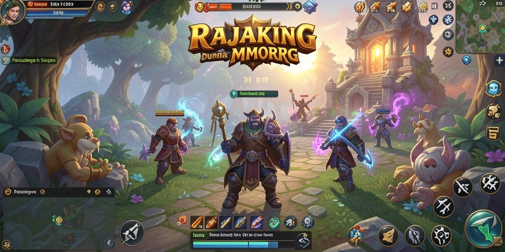 Gameplay menakjubkan di dunia RAJAKING yang penuh petualangan.