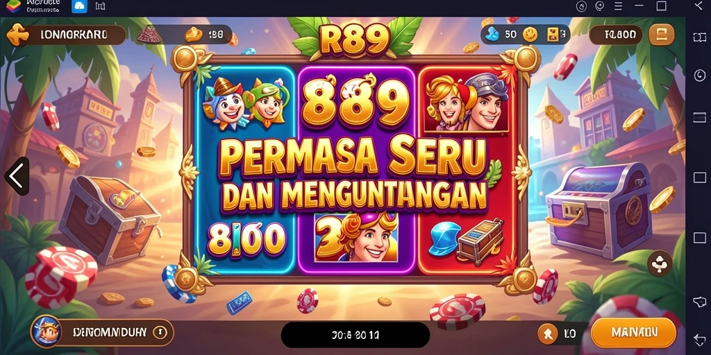Tampilan gameplay slot RR89 yang mengasyikkan dan penuh warna.