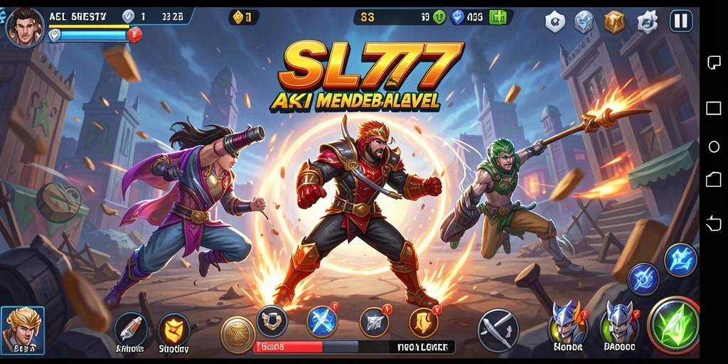 Tampilan gameplay SL777 yang penuh aksi dan seru.