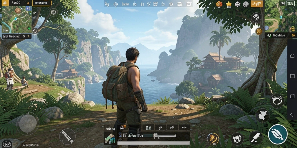 Tangkapan layar menampilkan gameplay menarik di dunia terbuka SVIP9.