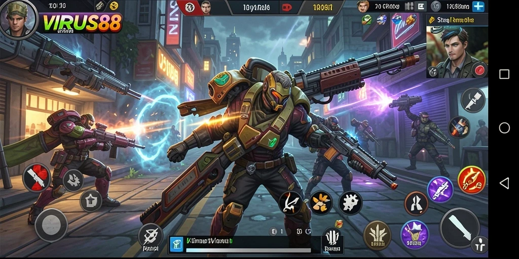 Gameplay menakjubkan dengan pertempuran strategis yang intens.