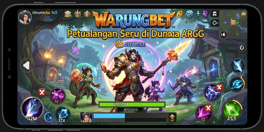 Tampilan menarik dari gameplay petualangan WARUNGBET.