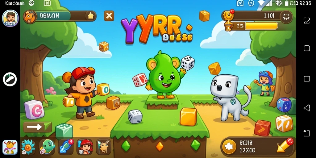 Screenshot gameplay <strong>YYRR</strong> menunjukkan berbagai tantangan Puzzle yang menarik.